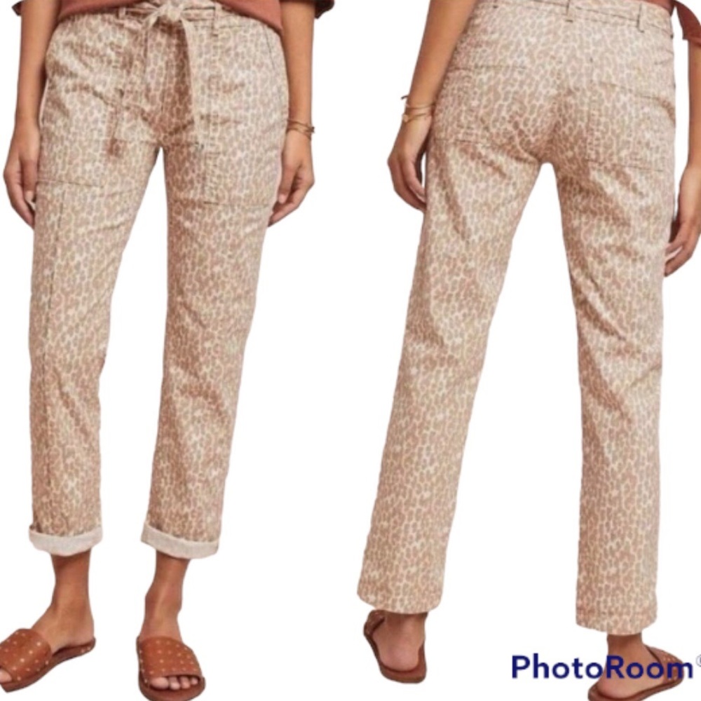 Anthropologie Wanderer Leopard Utility Pants Size 29